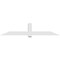 Ekena Millwork Eugene Architectural Grade PVC Gable Bracket, 96"W x 20"H x 6"D x 6"F, 5/12 Pitch GBP096X20X0606EUG00 - alternate 2